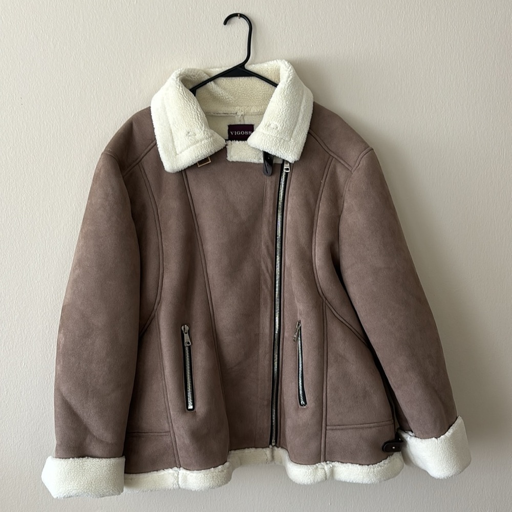Vigoss Shearling Oversized Jacket - image 4